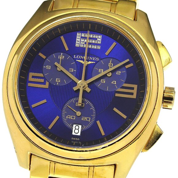 LONGINES Lungomare L3.633.2 Chronograph blue Dial Quartz Men's Watch_768238 - Picture 2 of 7